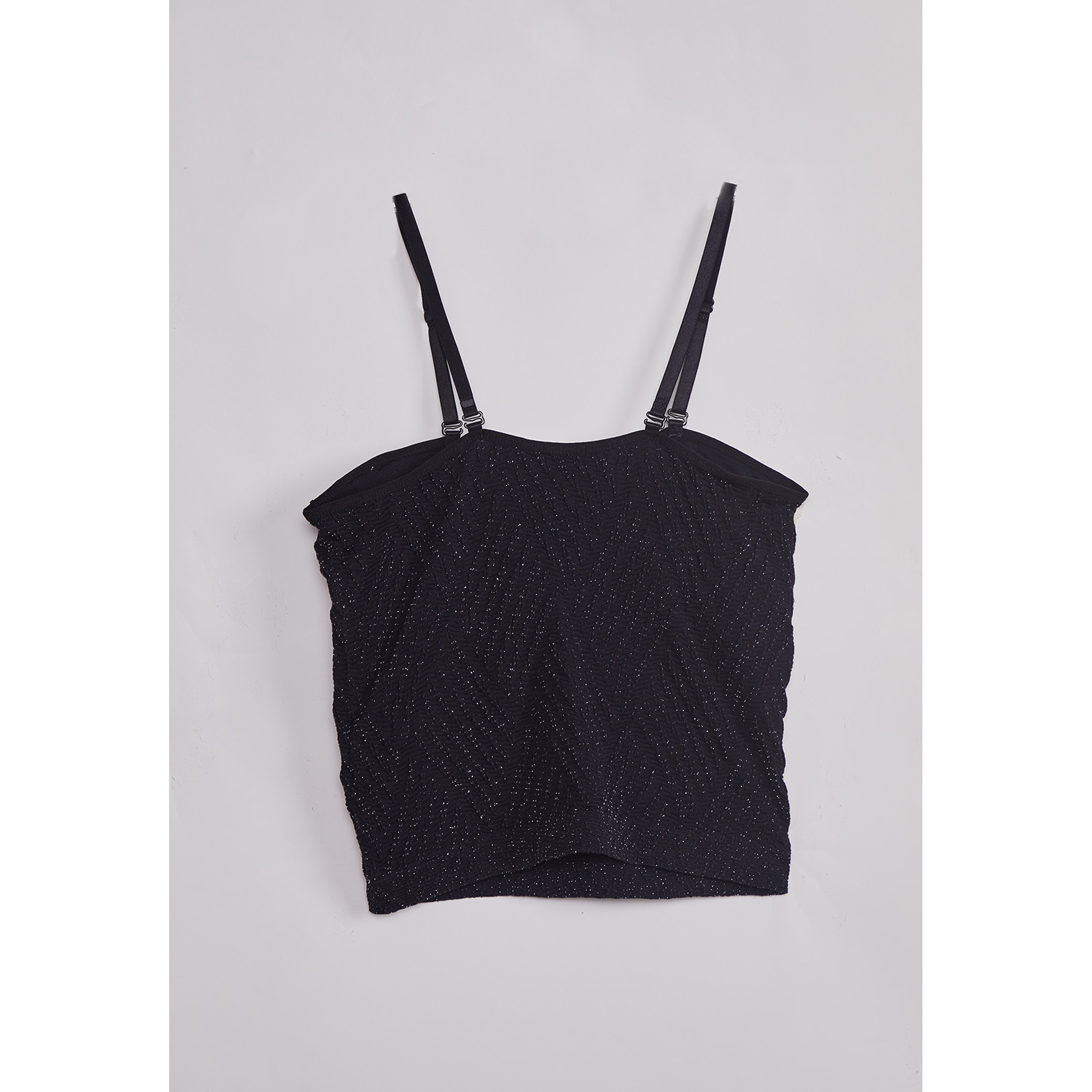 Peto Mujer Elasticado Brillos Negro Sioux 2