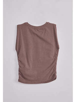 Peto Mujer Recogido Costados Café Sioux