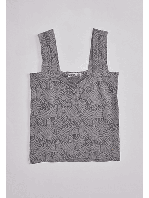 Peto Mujer Seamless Floral Gris Sioux