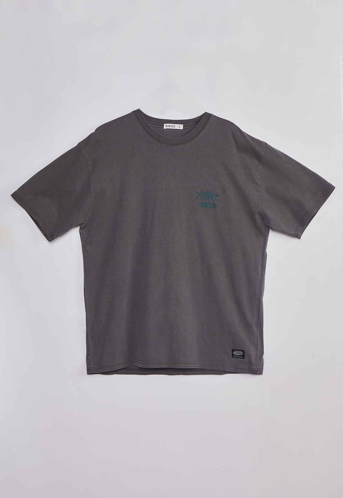 Polera Hombre Lavada Dinosaurio Café Sioux 6