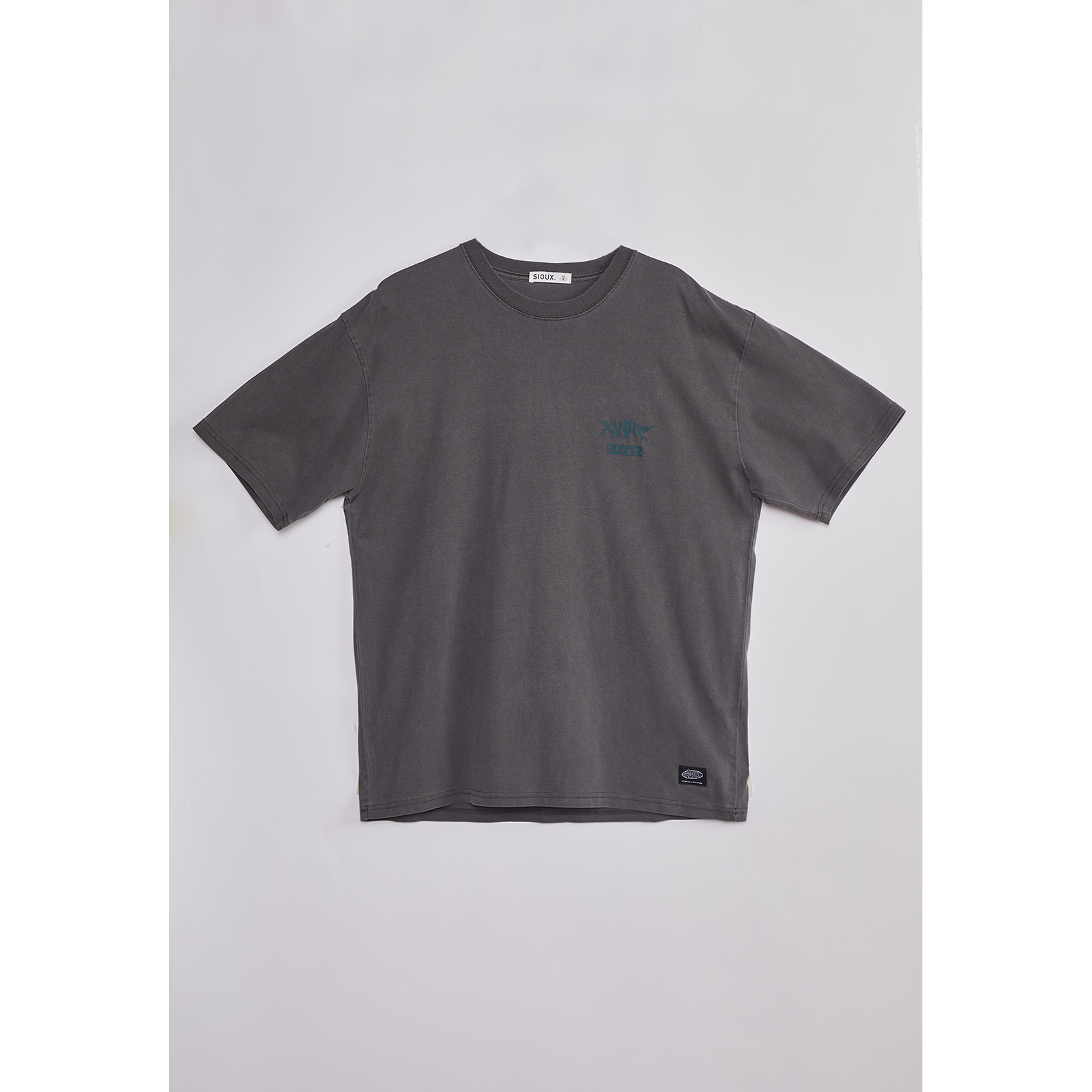 Polera Hombre Lavada Dinosaurio Café Sioux 1