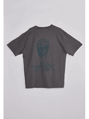 Polera Hombre Lavada Dinosaurio Café Sioux