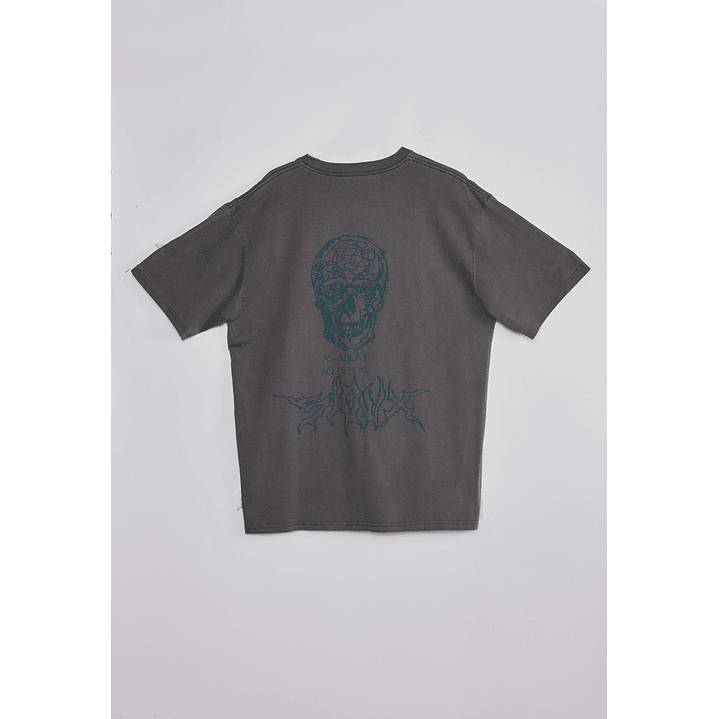 Polera Hombre Lavada Dinosaurio Café Sioux 2