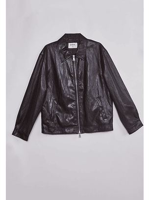 Chaqueta Hombre Eco Cuero Burdeo Sioux