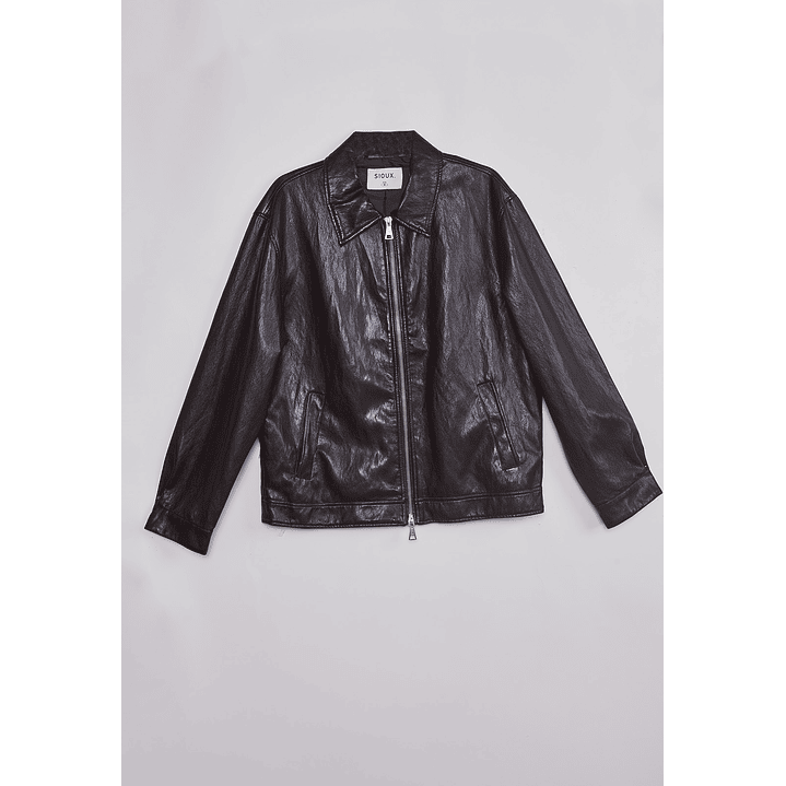 Chaqueta Hombre Eco Cuero Burdeo Sioux 1