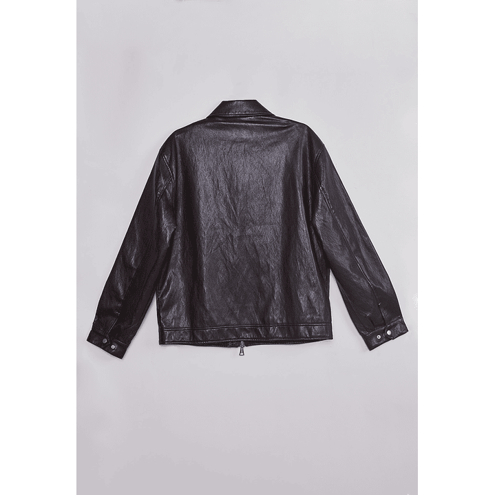 Chaqueta Hombre Eco Cuero Burdeo Sioux 2