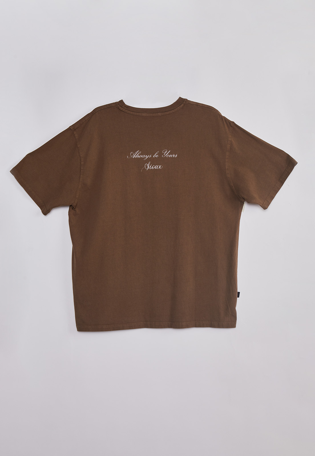 Polera Hombre Lavada Proceso Café Sioux 6