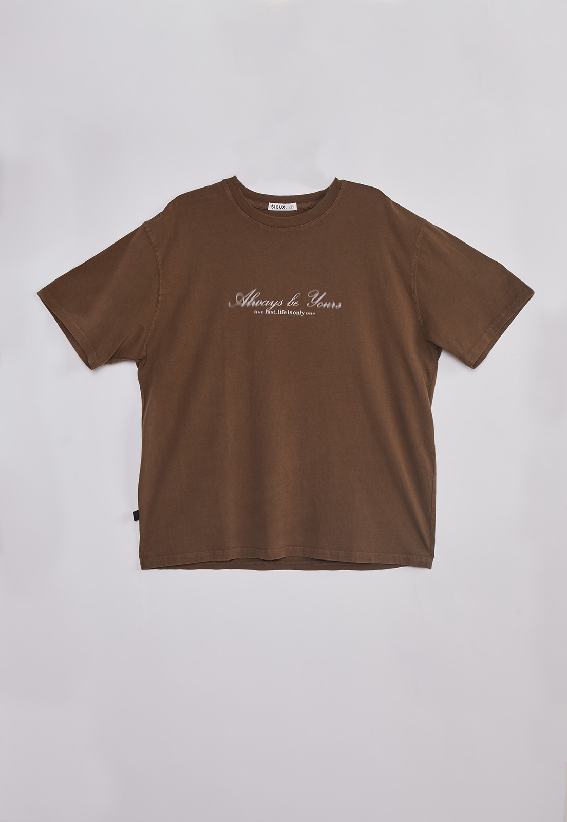 Polera Hombre Lavada Proceso Café Sioux 7