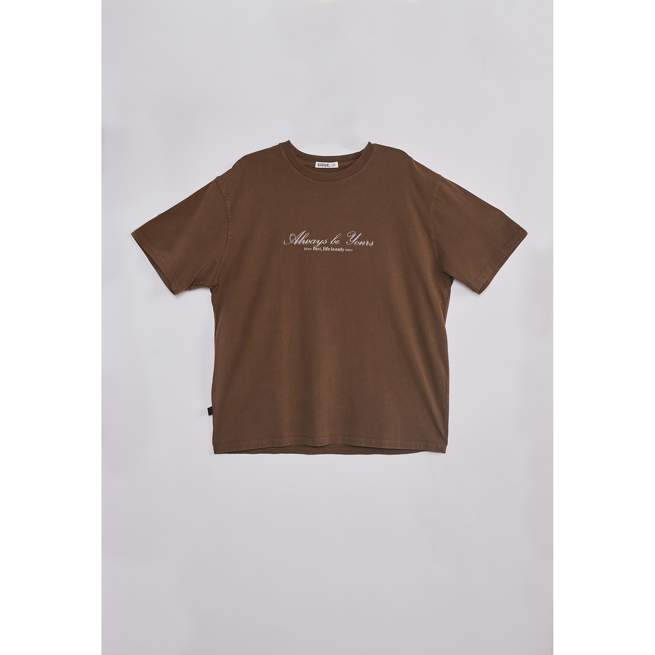 Polera Hombre Lavada Proceso Café Sioux 1