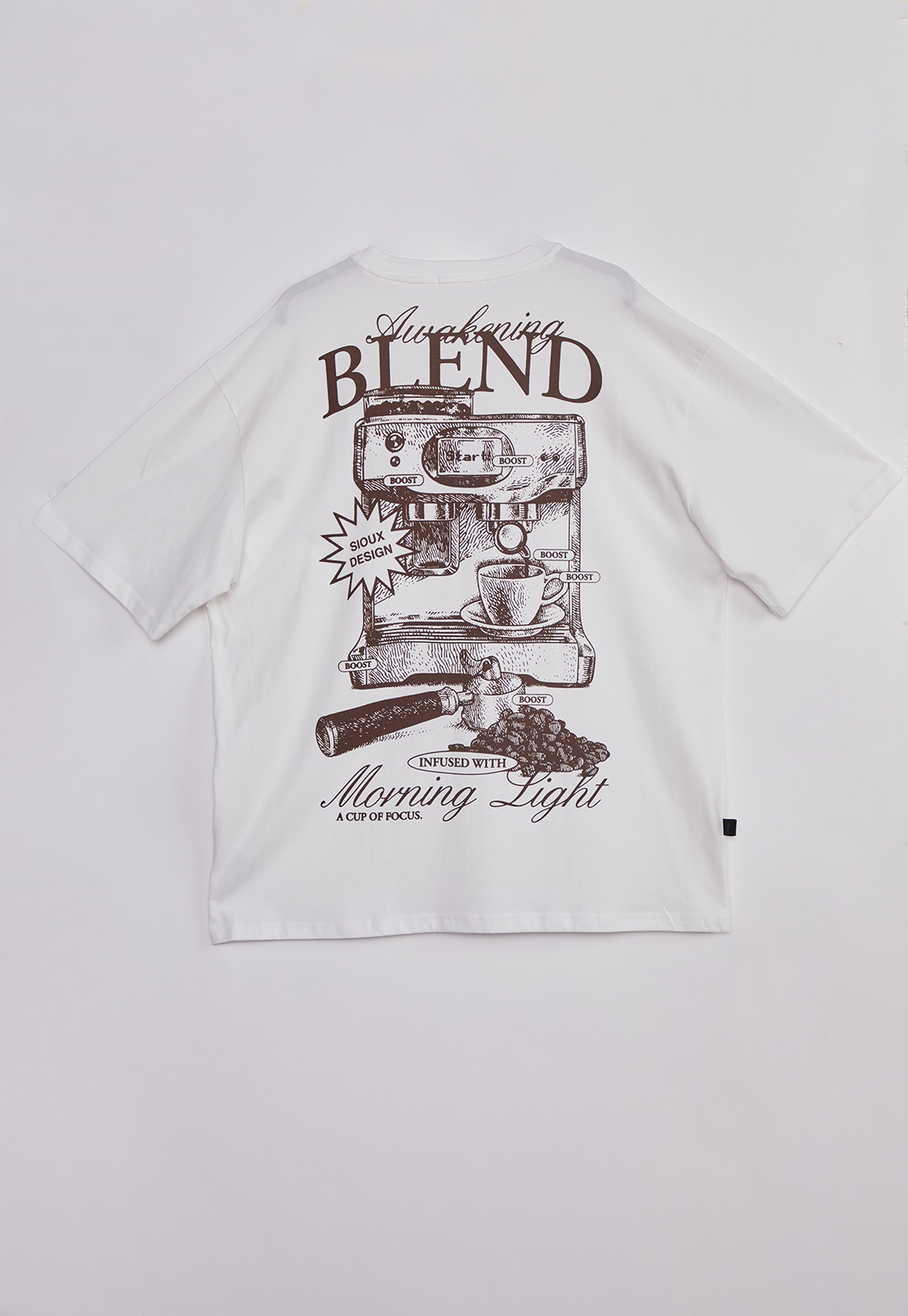 Polera Hombre Cafetera Blanco Sioux 6