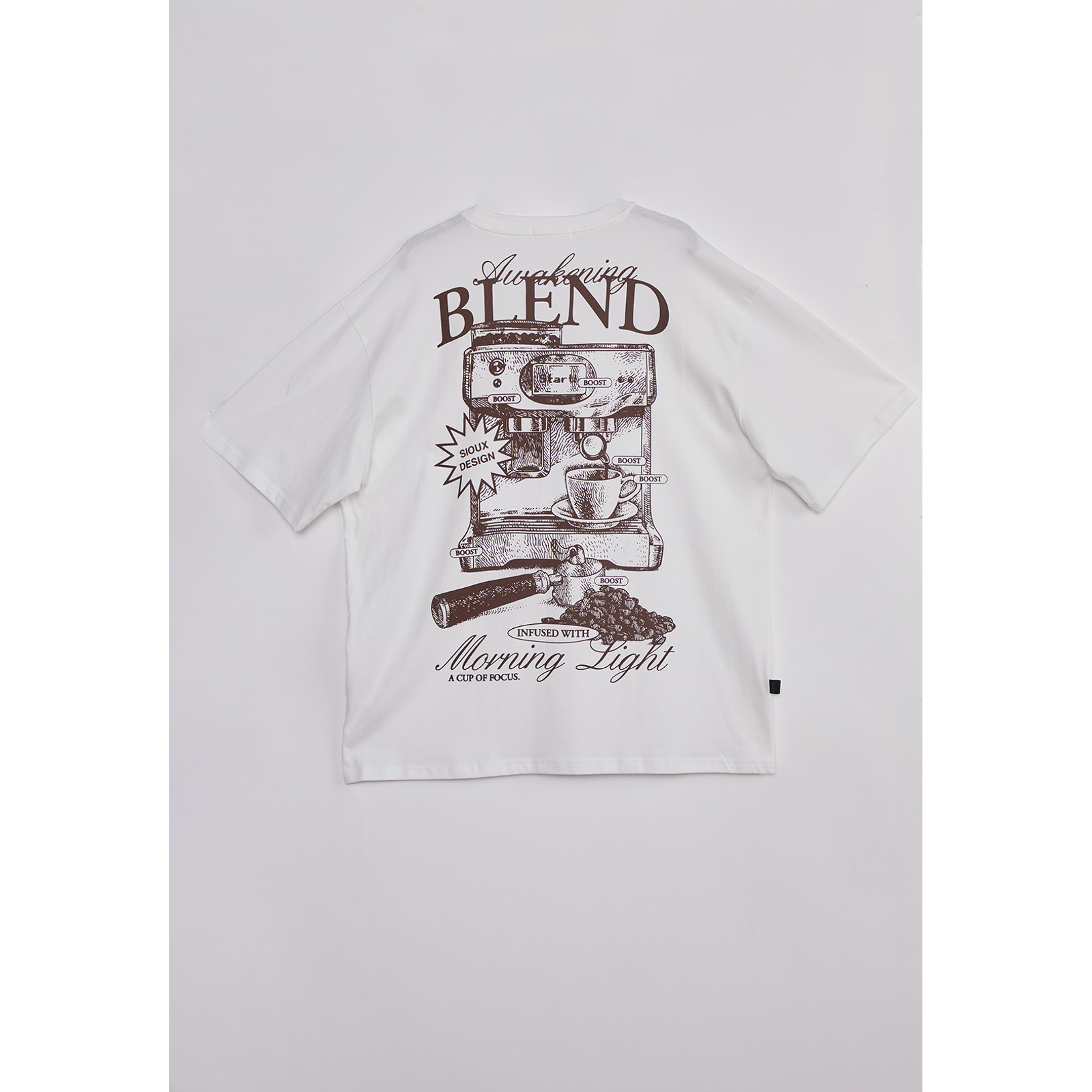 Polera Hombre Cafetera Blanco Sioux 2