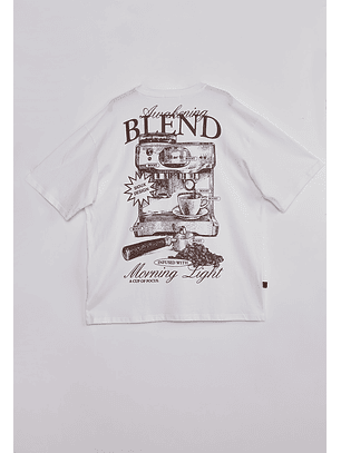Polera Hombre Cafetera Blanco Sioux
