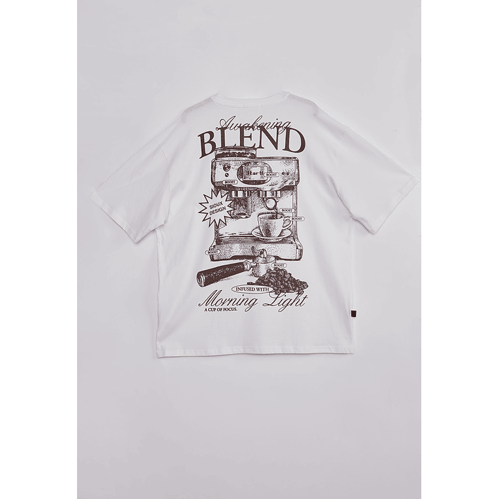 Polera Hombre Cafetera Blanco Sioux 2