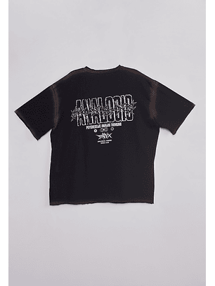 Polera Hombre Espalda Death Negro Sioux