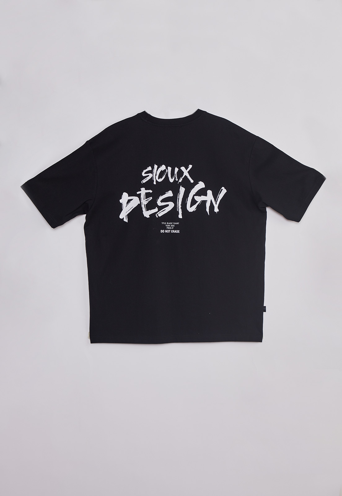 Polera Hombre Relaxed Graffitti Negro Sioux 7