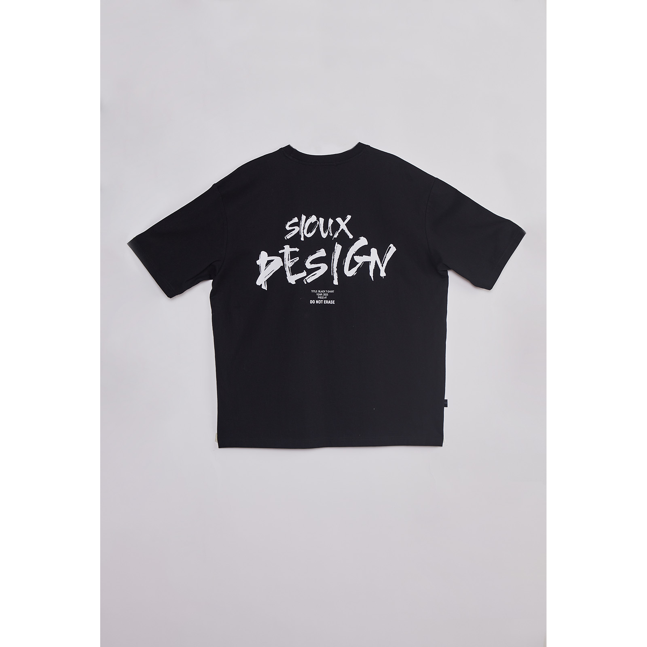 Polera Hombre Relaxed Graffitti Negro Sioux 2