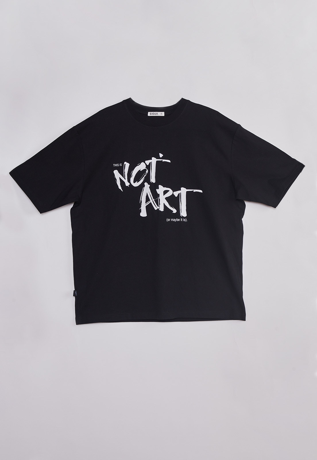 Polera Hombre Relaxed Graffitti Negro Sioux 6