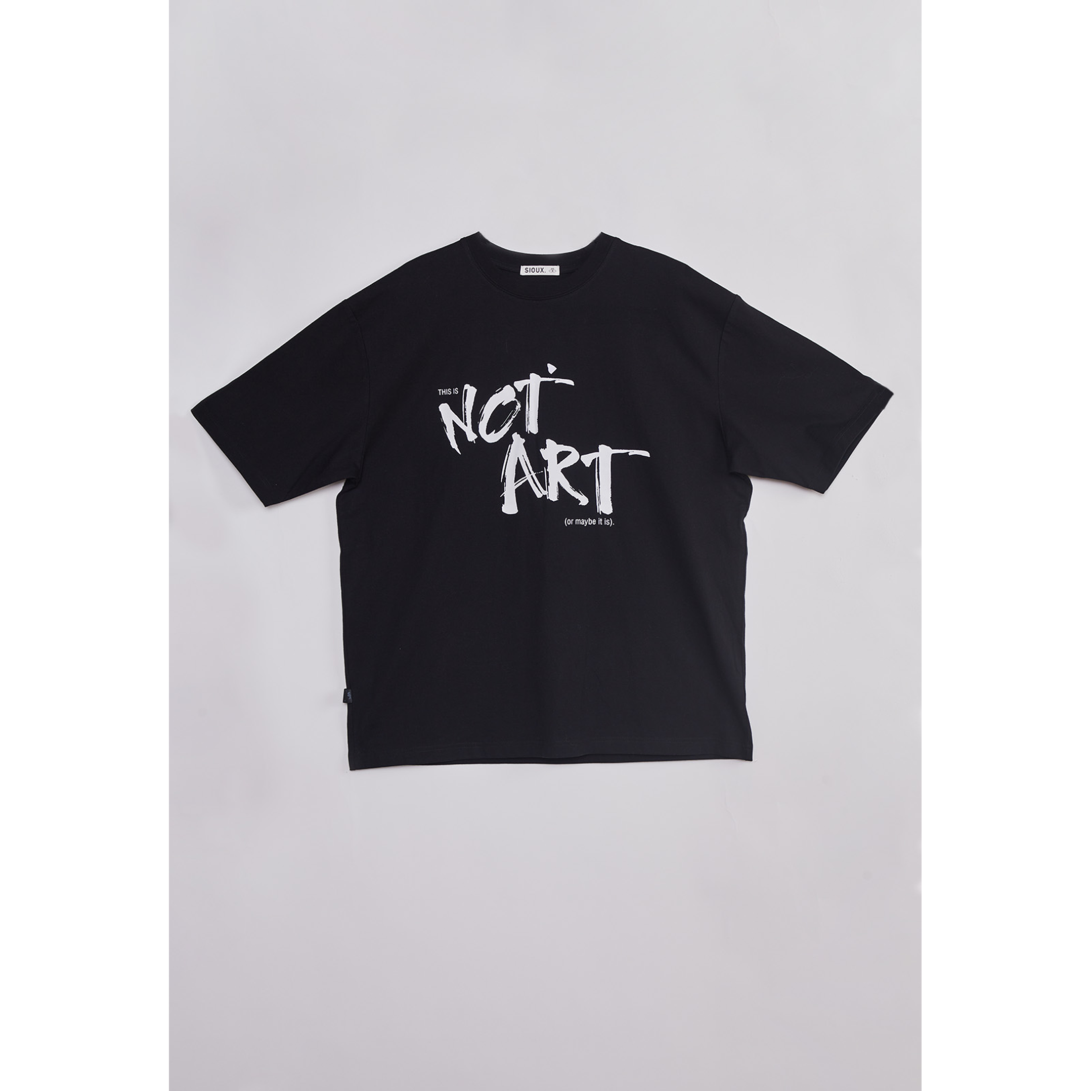 Polera Hombre Relaxed Graffitti Negro Sioux 1