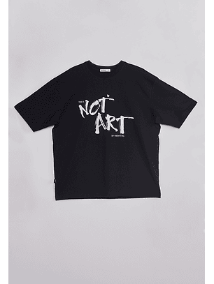 Polera Hombre Relaxed Graffitti Negro Sioux