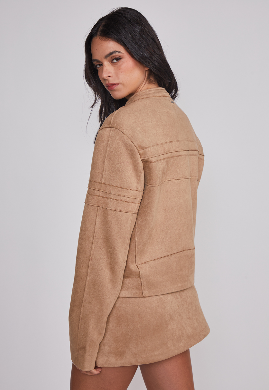 Chaqueta Mujer Racing Suede Camel Sioux 2