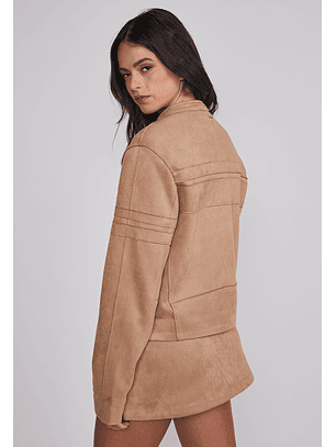 Chaqueta Mujer Racing Suede Camel Sioux