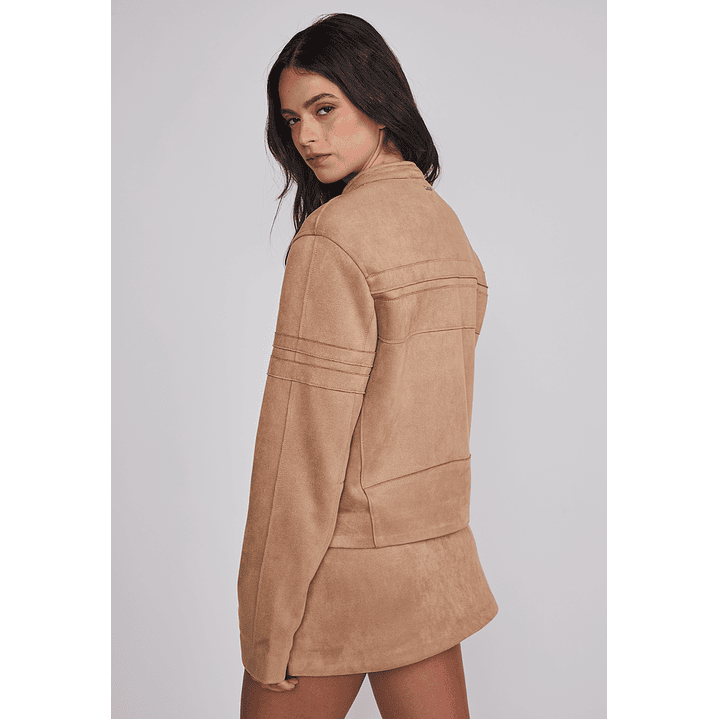 Chaqueta Mujer Racing Suede Camel Sioux 2