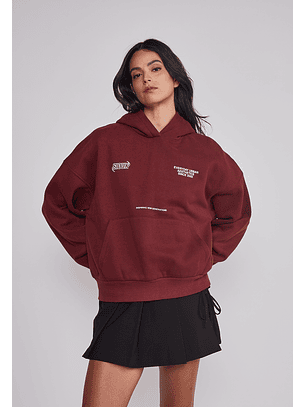 Polerón Mujer Espalda Trend Burdeo Sioux