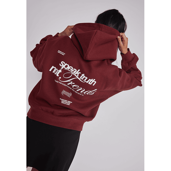 Polerón Mujer Espalda Trend Burdeo Sioux 4