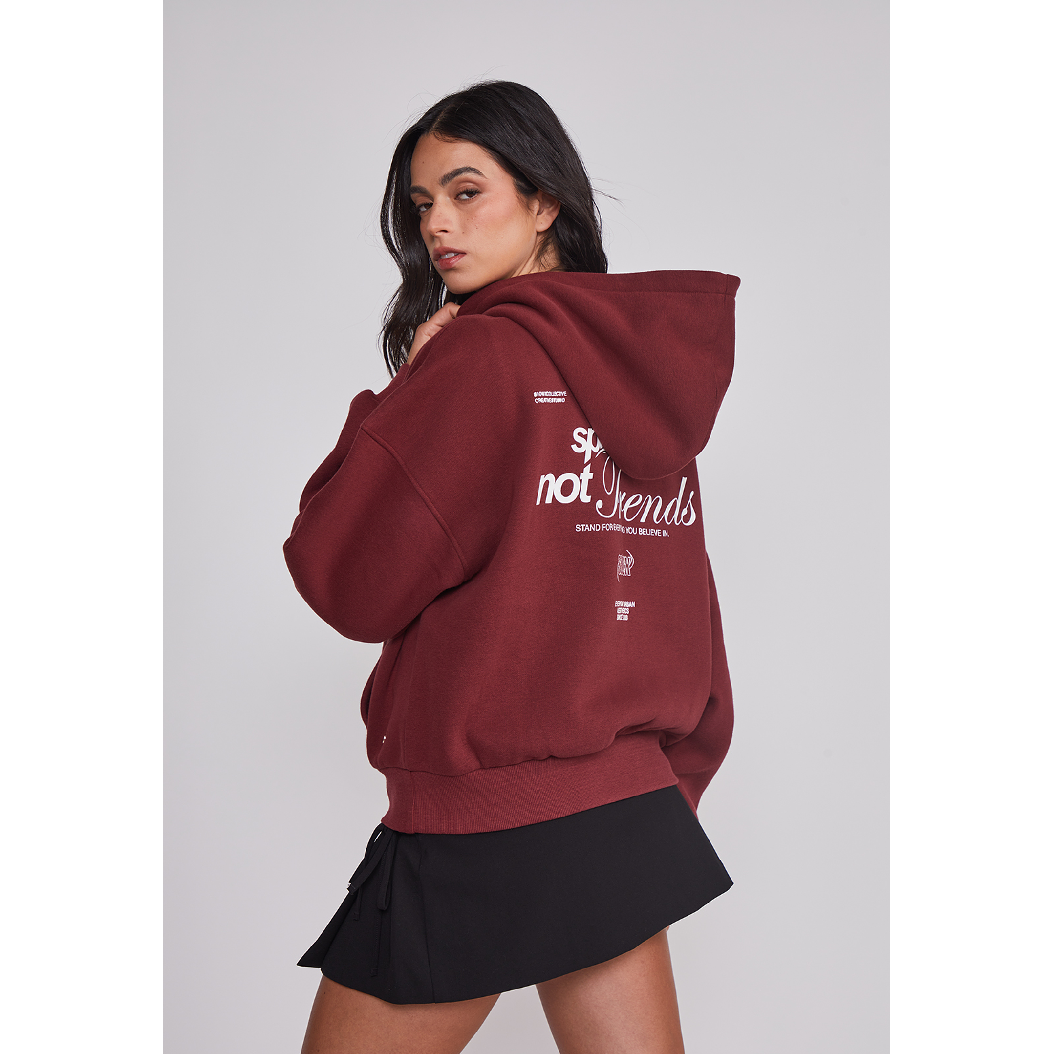 Polerón Mujer Espalda Trend Burdeo Sioux 2