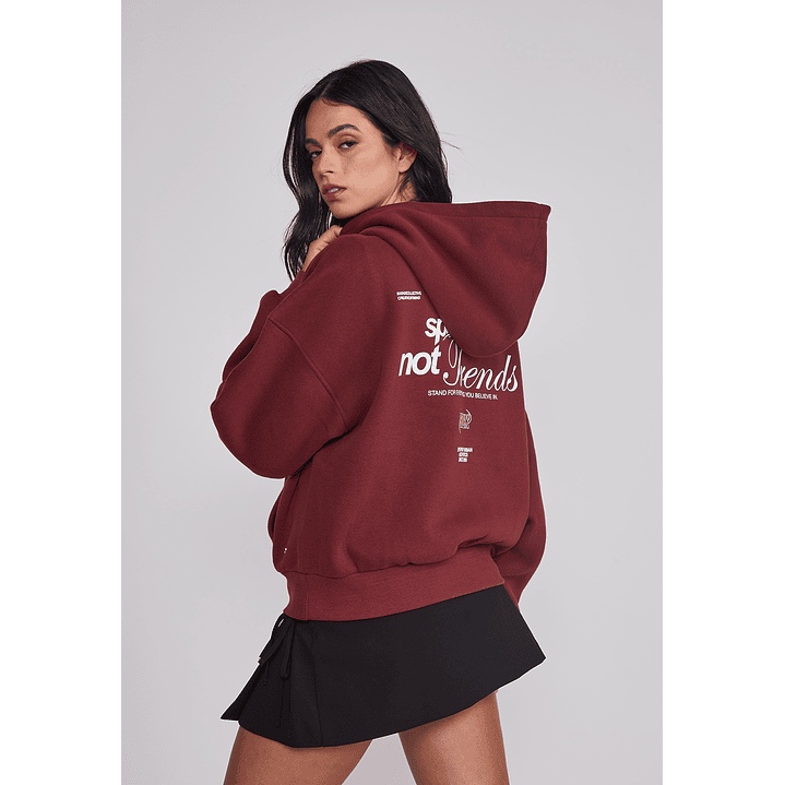 Polerón Mujer Espalda Trend Burdeo Sioux 2