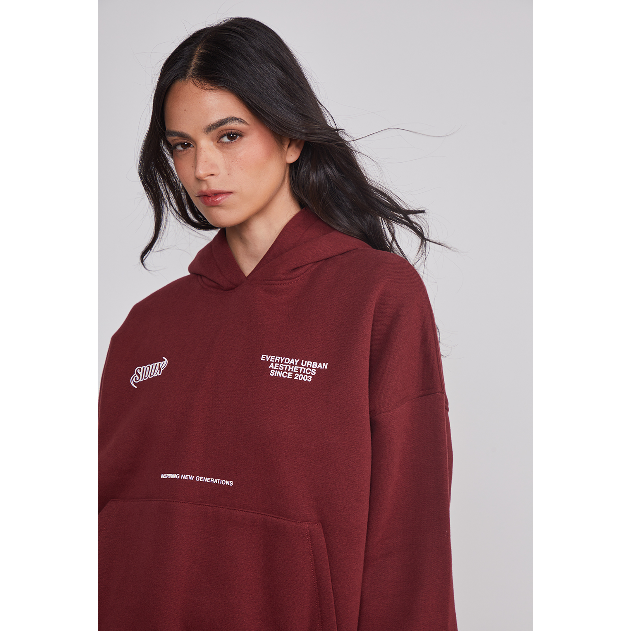 Polerón Mujer Espalda Trend Burdeo Sioux 5