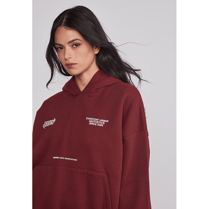 Polerón Mujer Espalda Trend Burdeo Sioux 5