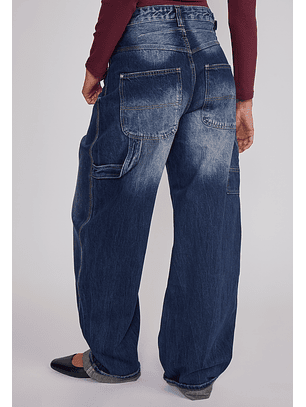 Jeans Mujer Balloon Carpenter Azul Sioux