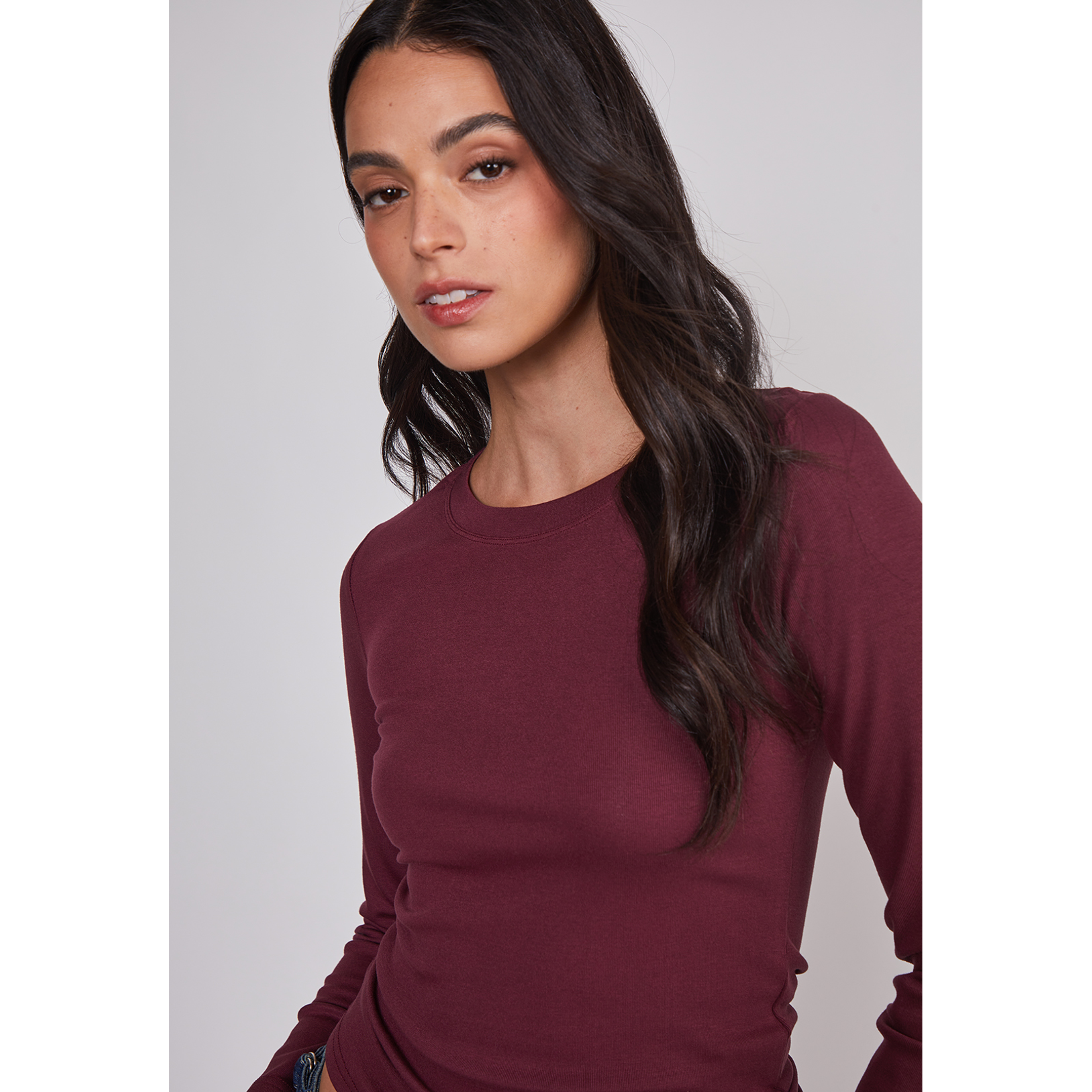 Camiseta Mujer Termica Burdeo Sioux 4