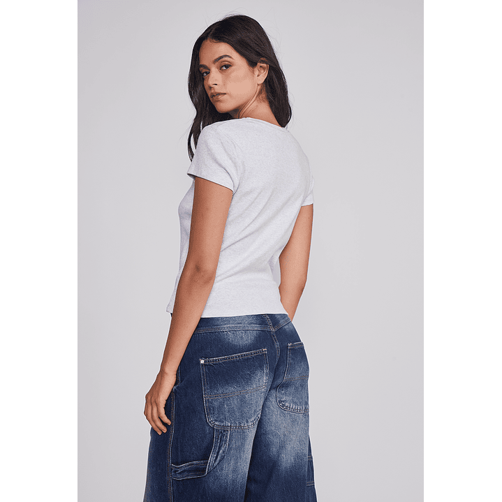 Polera Mujer Billar Sweet Gris Sioux 2