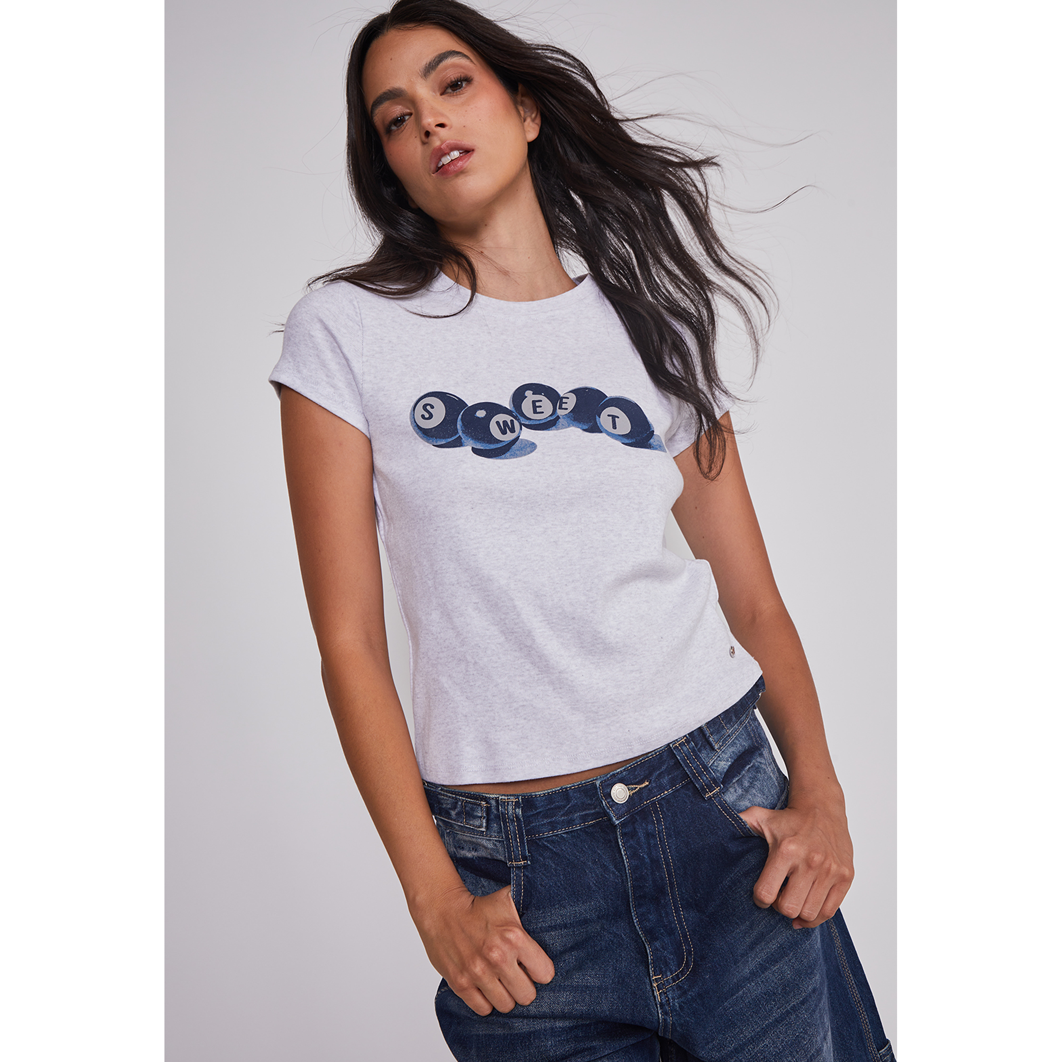 Polera Mujer Billar Sweet Gris Sioux 4