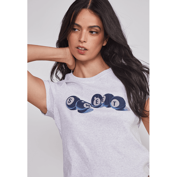 Polera Mujer Billar Sweet Gris Sioux 5