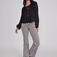 Jeans Mujer Flare Tiro Alto Gris Sioux - Miniatura 5