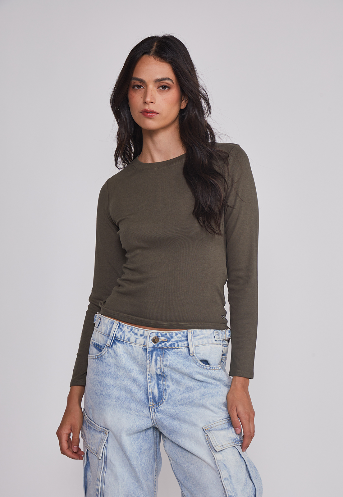 Camiseta Mujer Termica Verde Sioux 1