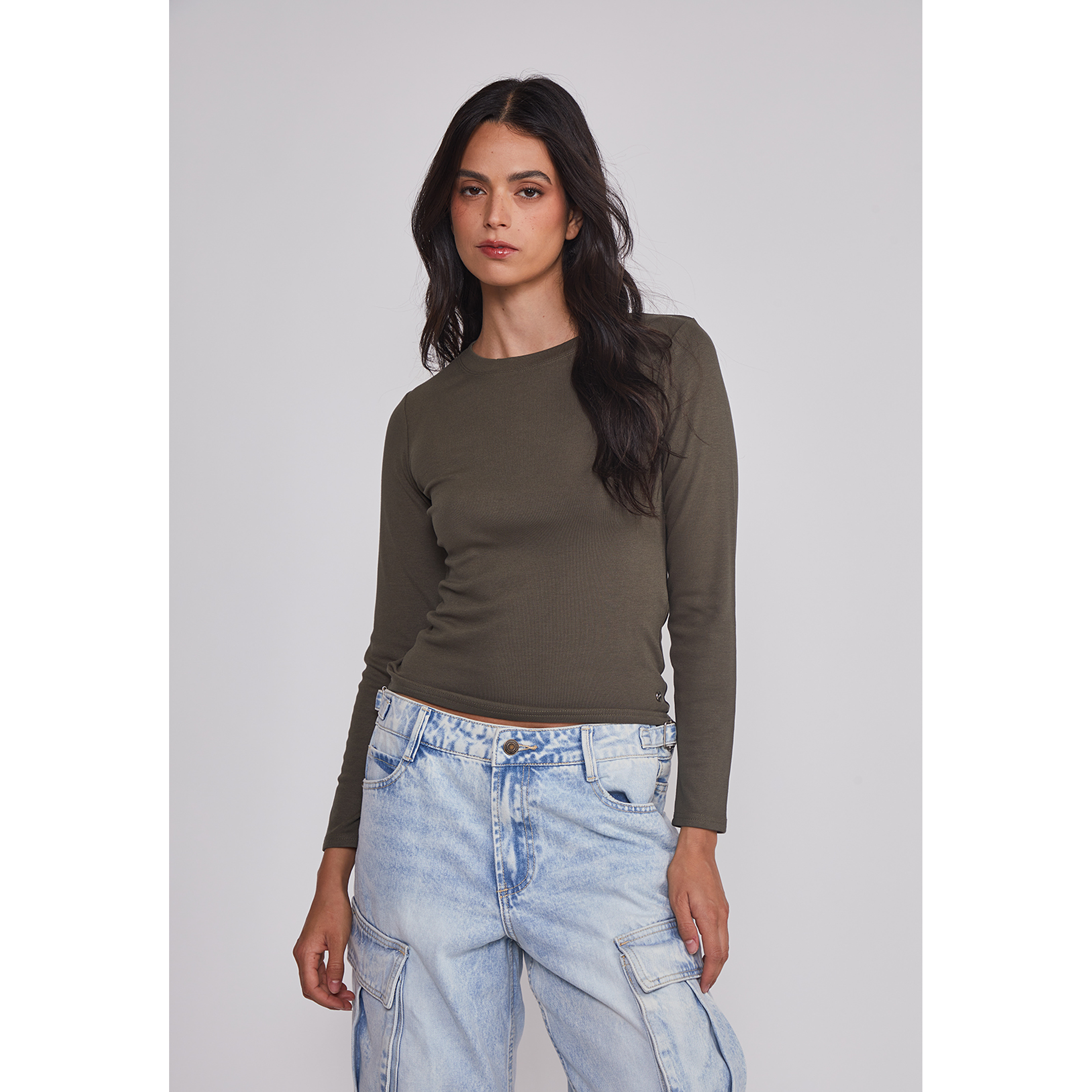 Camiseta Mujer Termica Verde Sioux 1