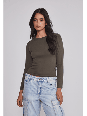 Camiseta Mujer Termica Verde Sioux