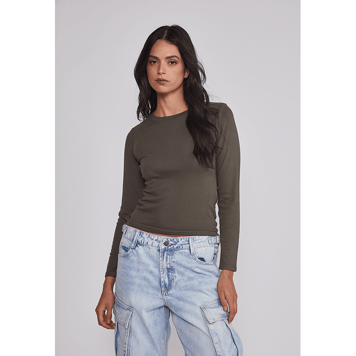 Camiseta Mujer Termica Verde Sioux 1