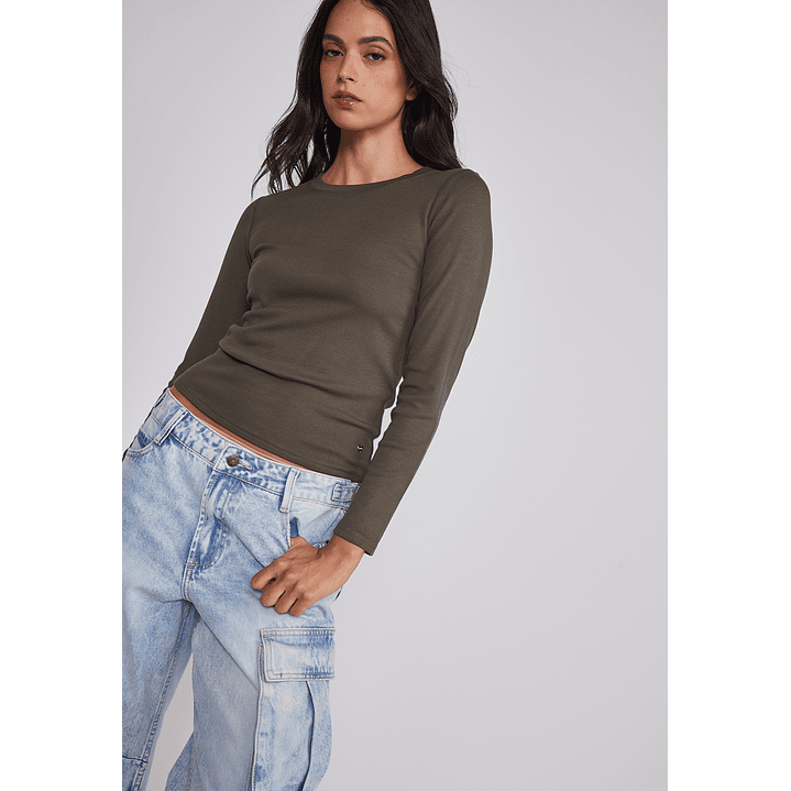 Camiseta Mujer Termica Verde Sioux 5