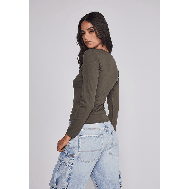 Camiseta Mujer Termica Verde Sioux 2