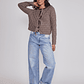 Jeans Mujer Folded Tiro Alto Celeste Sioux - Miniatura 3