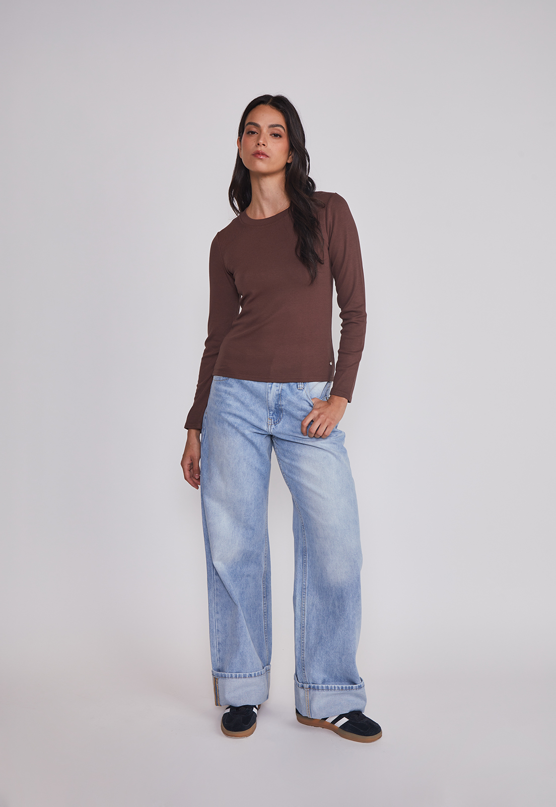 Camiseta Mujer Termica Café Sioux 3