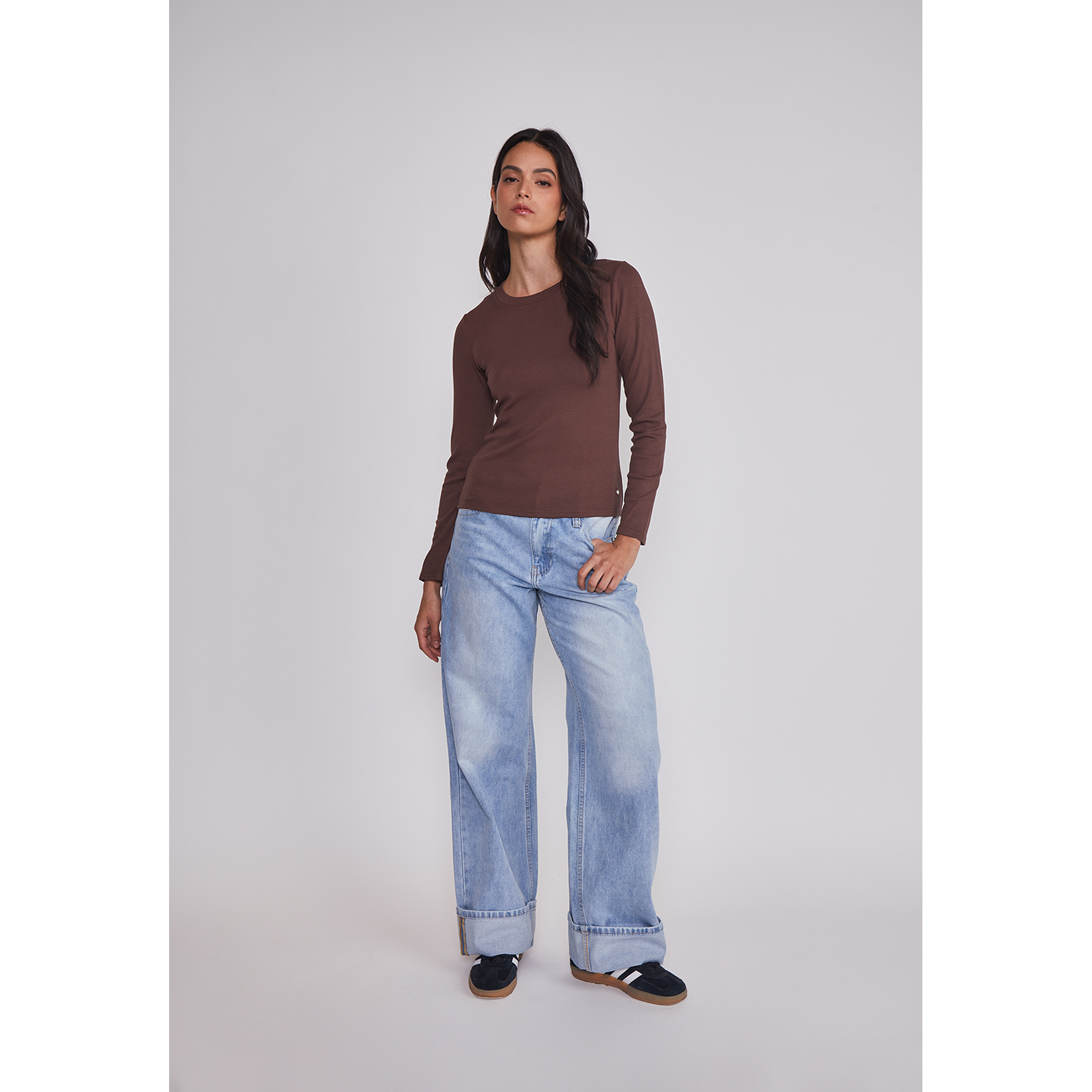 Camiseta Mujer Termica Café Sioux 3