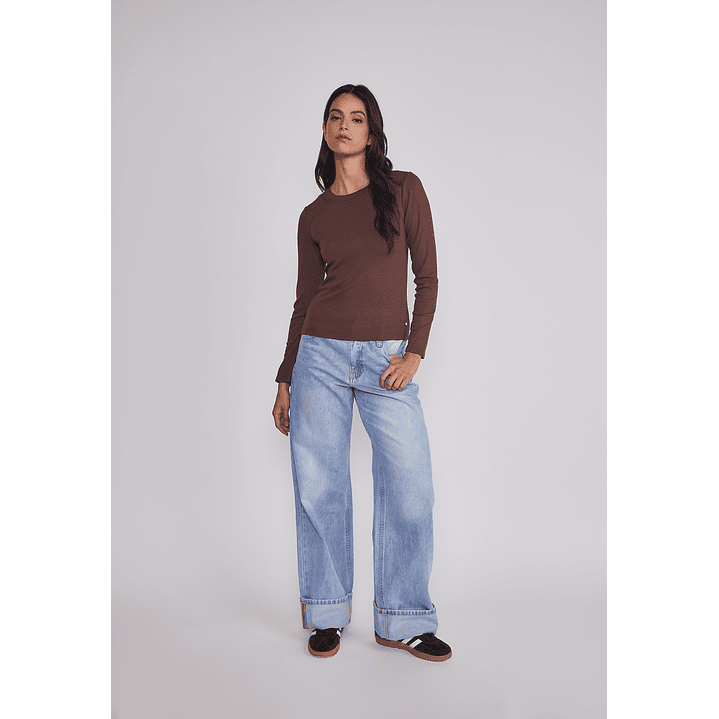 Camiseta Mujer Termica Café Sioux 3