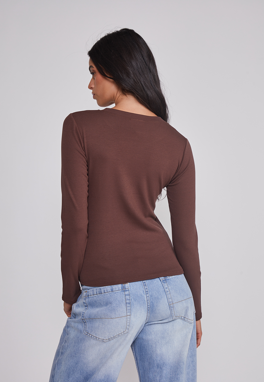 Camiseta Mujer Termica Café Sioux 2