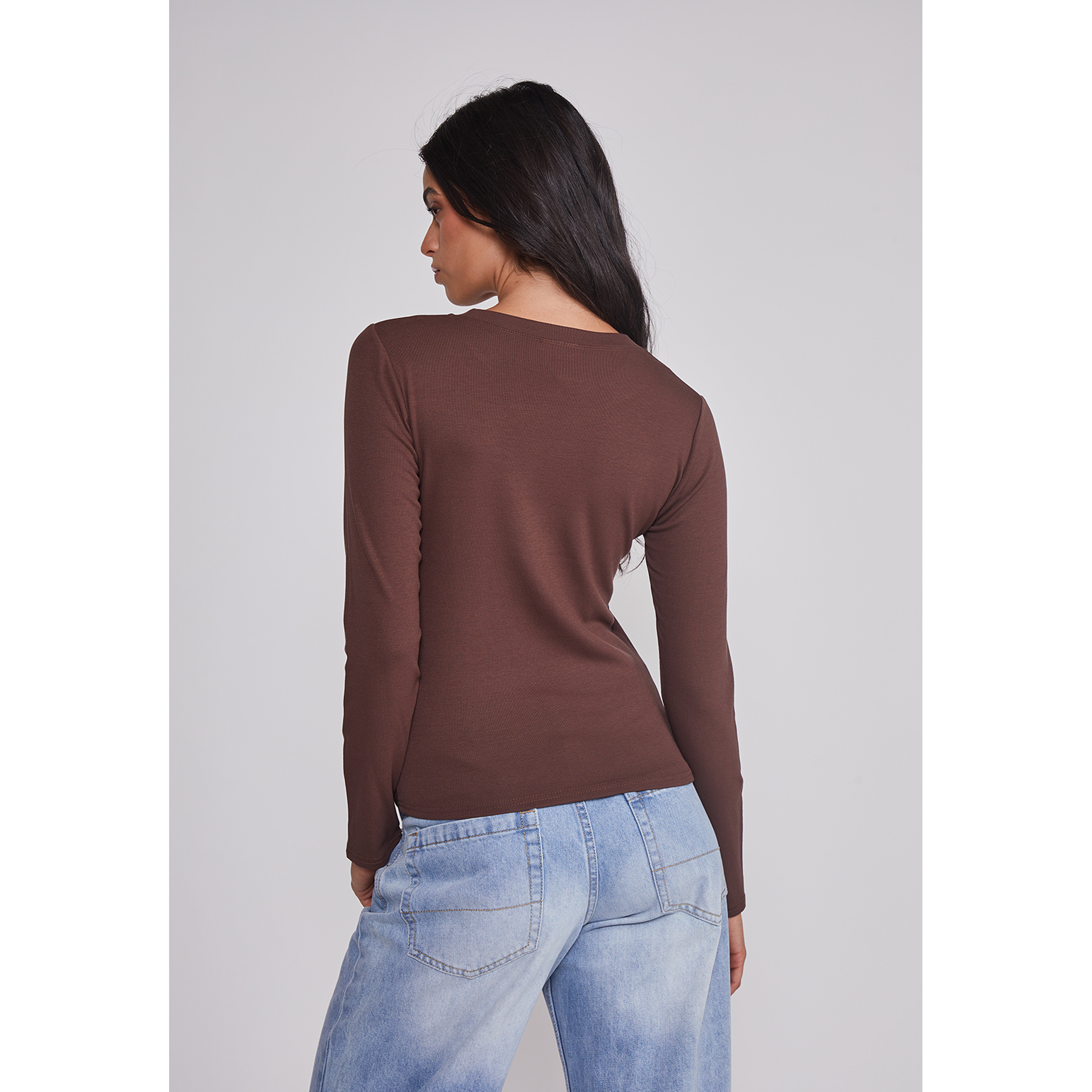 Camiseta Mujer Termica Café Sioux 2